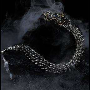 Bone Bangle Snake Chain Jewelry Dragon Bracelet For Men