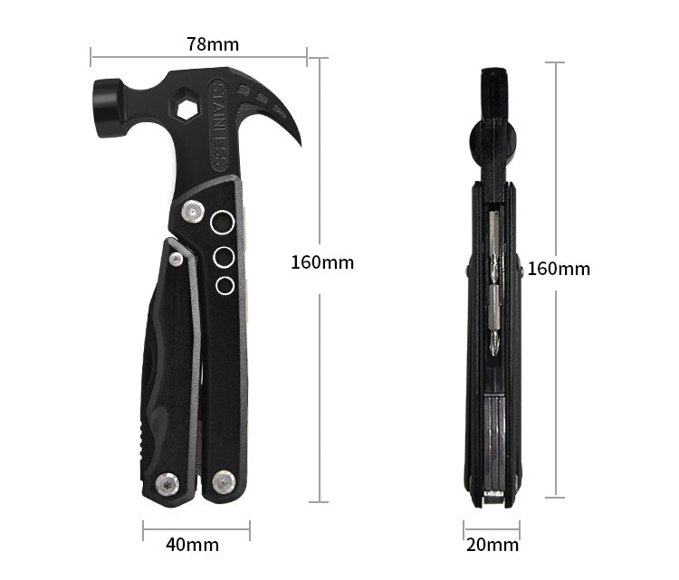 Claw Hammer with Multi-functioning Tool Best Out Door Camping Tool