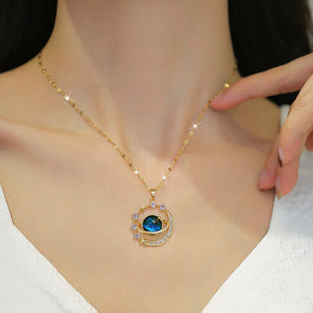 Colour changing & sky planet Necklace