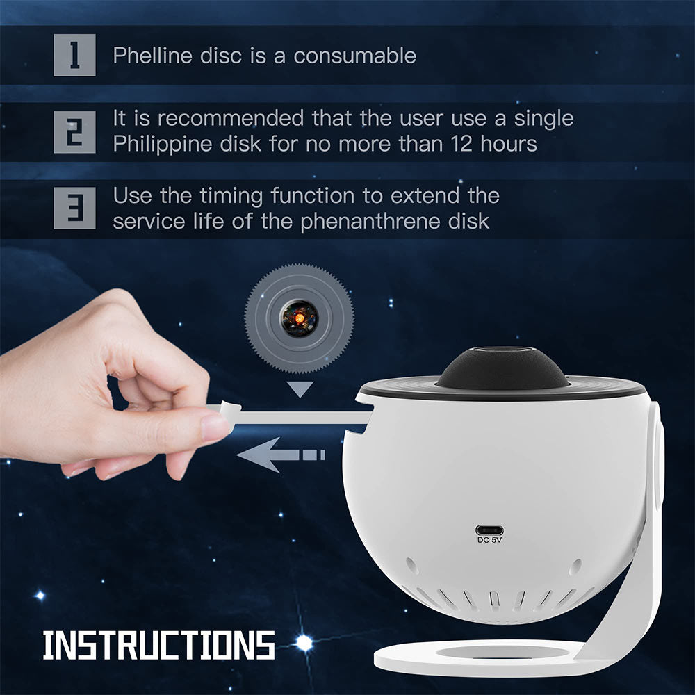 Galaxy Projector with 12 Different Universe Projections