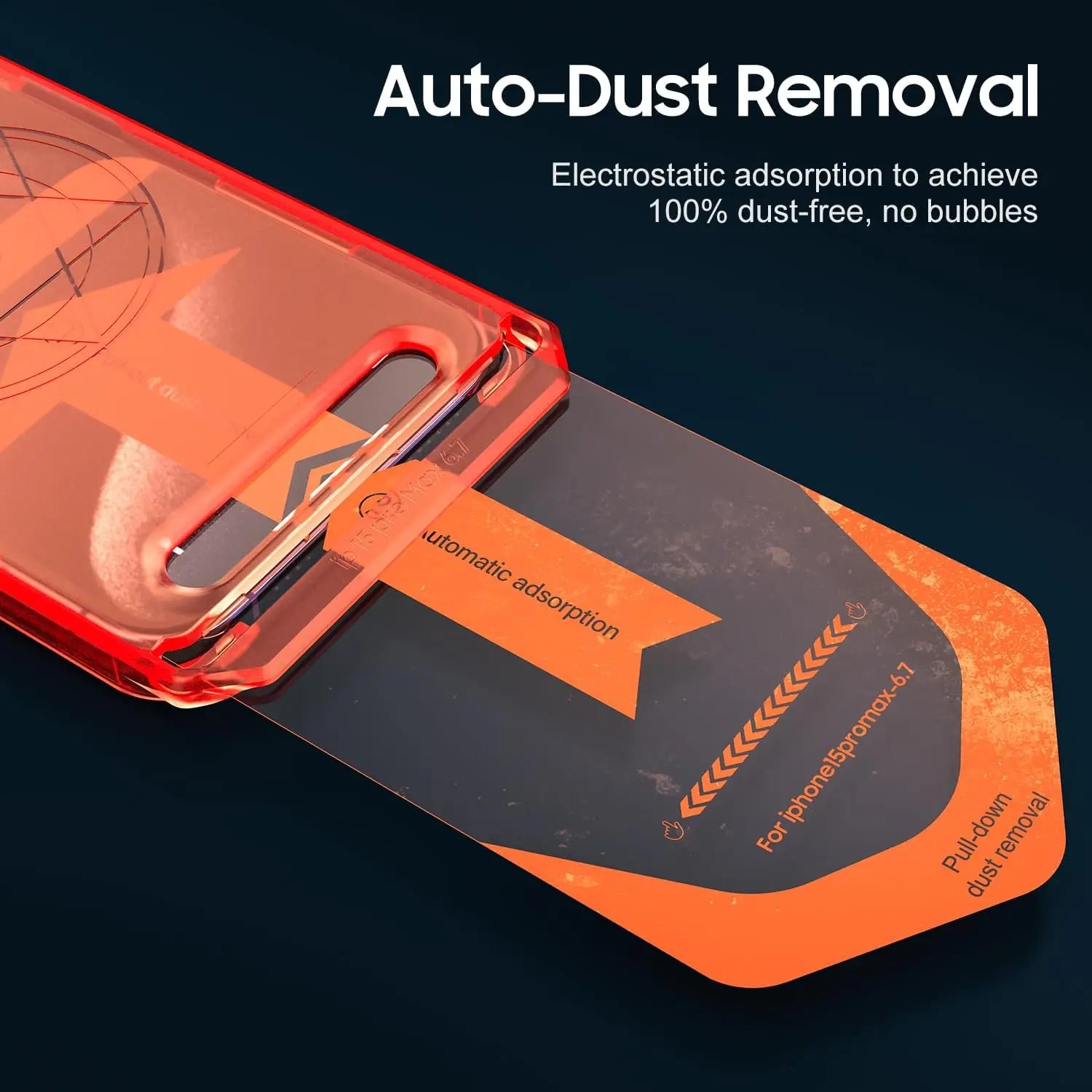 Dust Removal Tempered Glass Protector For Iphone